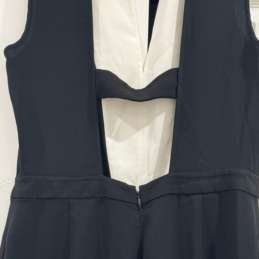 BCBGMaxAzria Black and White Jumpsuit